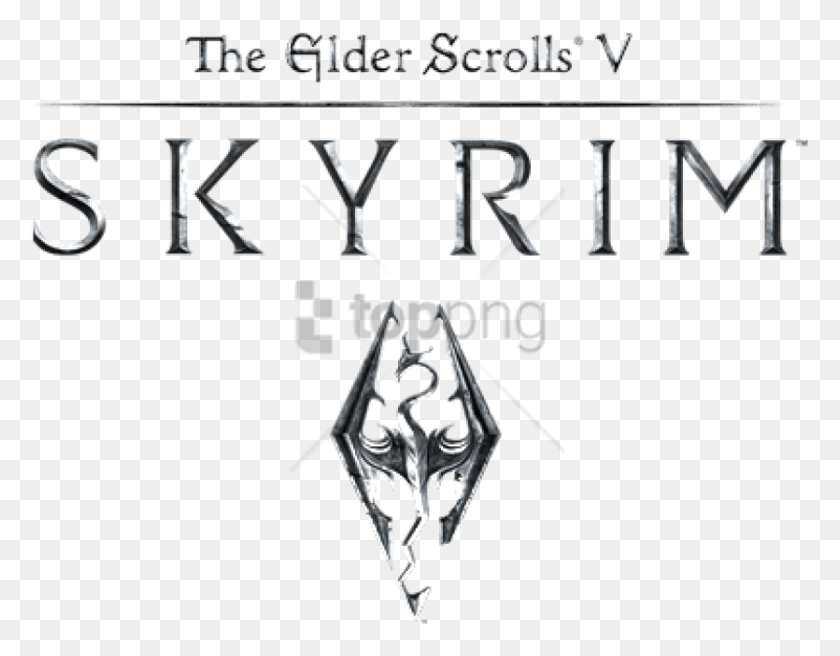 835x639 Free Skyrim Image With Transparent Background Skyrim, Text, Symbol, Alphabet HD PNG Download
