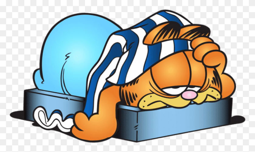 831x471 Free Sleeping Garfield Cartoon Transparent Garfield, Animal, Mammal, Outdoors HD PNG Download