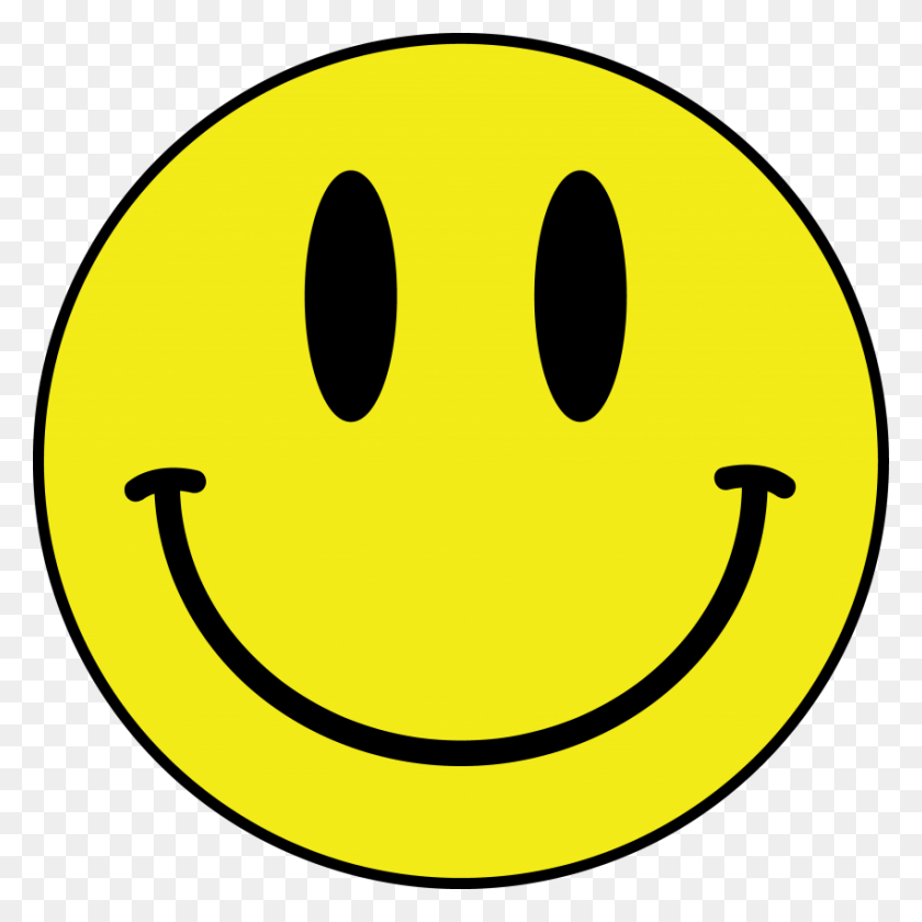 850x850 Descargar Png Smiley Mirando Feliz Carita Sonriente, Etiqueta, Texto, Plátano Hd Png