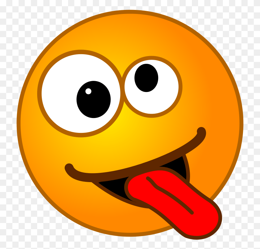 735x744 Free Smiley With Sticking Clip Art My Husband Thinks Im Crazy, Plant, Food, Carrot HD PNG Download