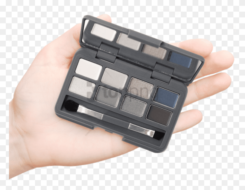 850x648 Free Smokey Eye Palette Image With Transparent Eye Shadow, Person, Human, Paint Container HD PNG Download