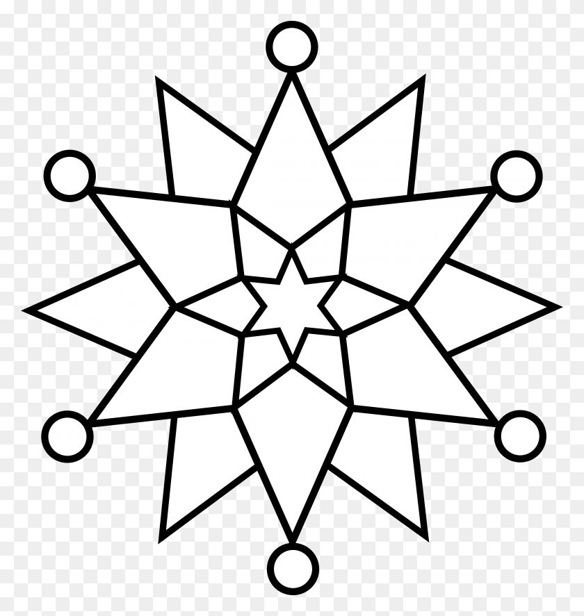 4472x4742 Free Snowflake Pictures Easy Snowflake Coloring Sheets, Pattern, Symbol HD PNG Download
