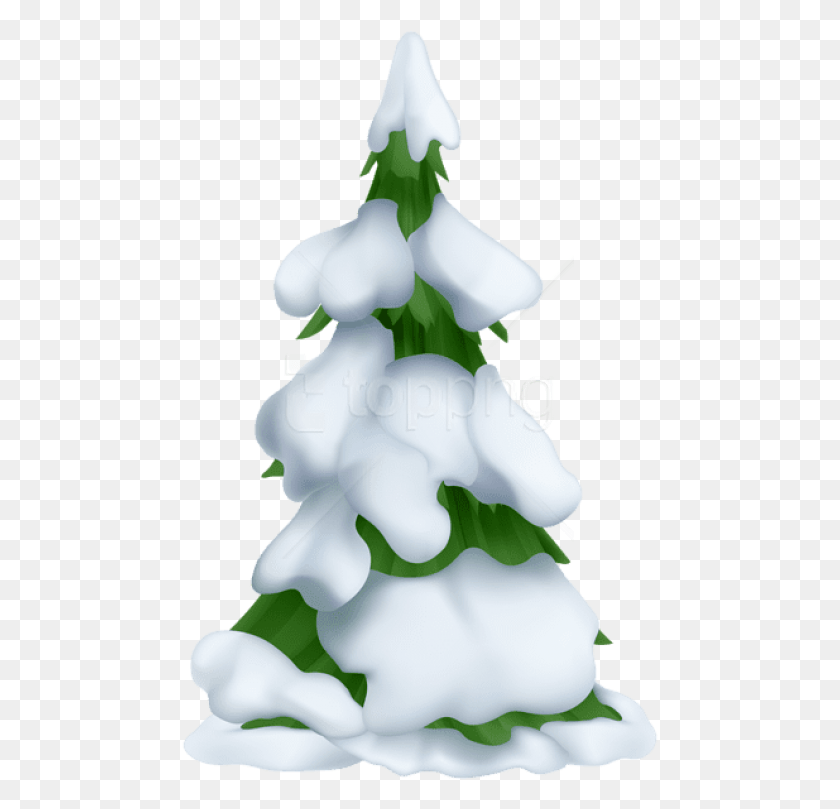 477x749 Free Snowy Tree Snowy Trees Clipart, Plant, Flower, Blossom HD PNG Download