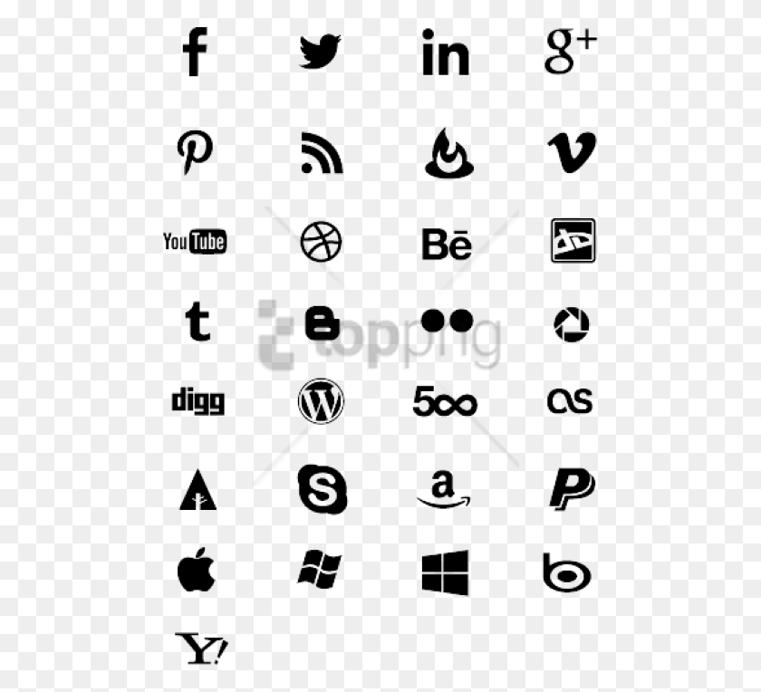 481x704 Free Social Icons Vector Vector Social Icon, Text, Number, Symbol HD PNG Download