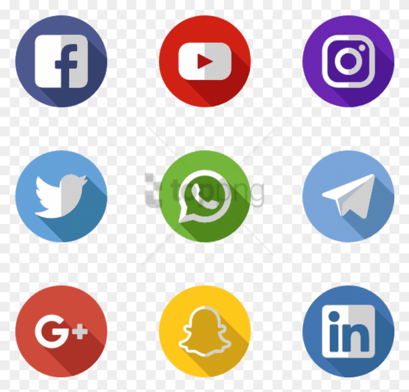 850x812 Free Social Media Apps Image With Transparent Social Media Apps, Symbol, Text, Number HD PNG Download
