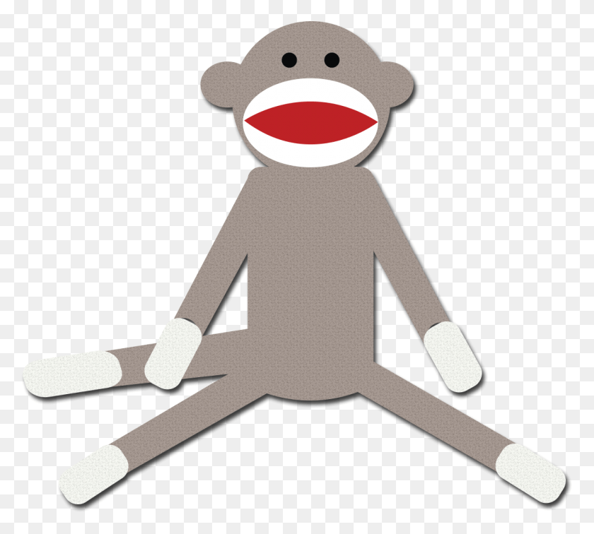 1105x986 Free Sock Monkey Clipart Clip Art Sock Monkey, Toy, Text, Label HD PNG Download