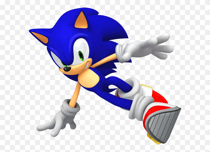 610x548 Descargar Png Sonic Unleashed Sonic Drifting, Juguete, Gráficos Hd Png