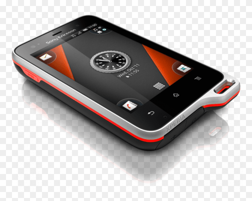 850x665 Descargar Png Sony Ericsson Teléfonos Impermeables Sony Ericsson Xperia Active, Teléfono Móvil, Electrónica Hd Png
