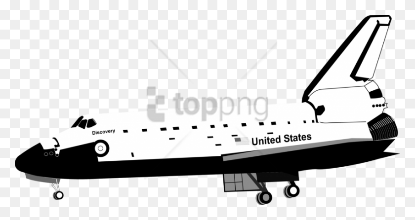 850x421 Free Space Shuttle Image With Transparent Background Space Shuttle Image Cartoon, Airplane, Aircraft, Vehicle HD PNG Download