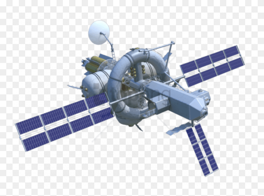850x614 Descargar Png Nave Espacial Con Fondo Transparente Matriz De Propulsión Eléctrica Solar, Estación Espacial, Máquina Hd Png