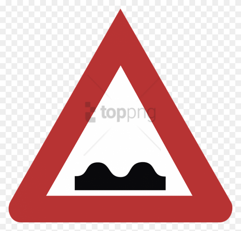 851x813 Free Speed Bump Road Sign Images Background Verkeersbord Werkzaamheden, Triangle, Symbol, Sign HD PNG Download