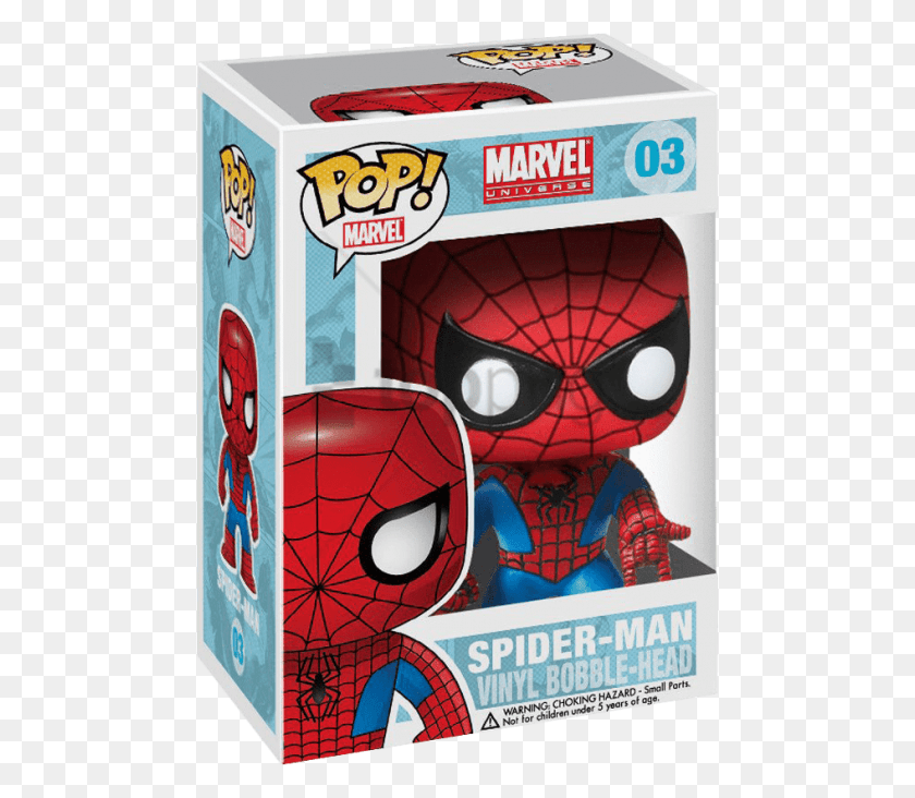 480x672 Free Spider Man Vinyl Bobble Head Image With Spider Man Funko Pop, Label, Text, Advertisement HD PNG Download