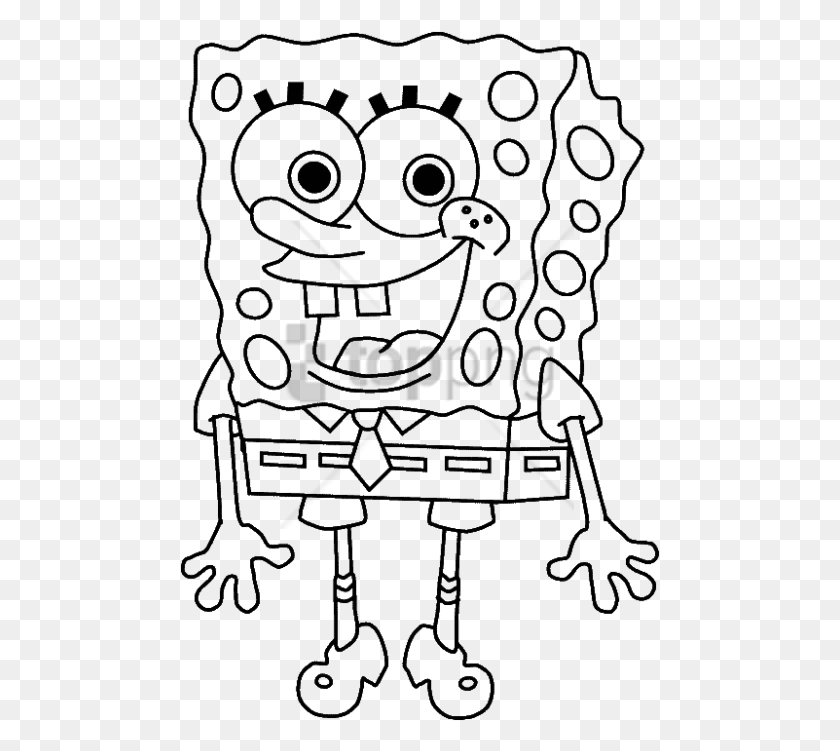 480x691 Free Spongebob Squarepants Colouring Pages Easter Coloring Pages For Boys, Doodle HD PNG Download