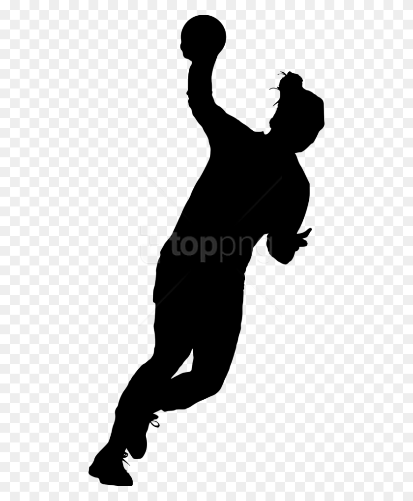 480x959 Free Sport Handball Silhouette Silhouette, Person, Human HD PNG Download