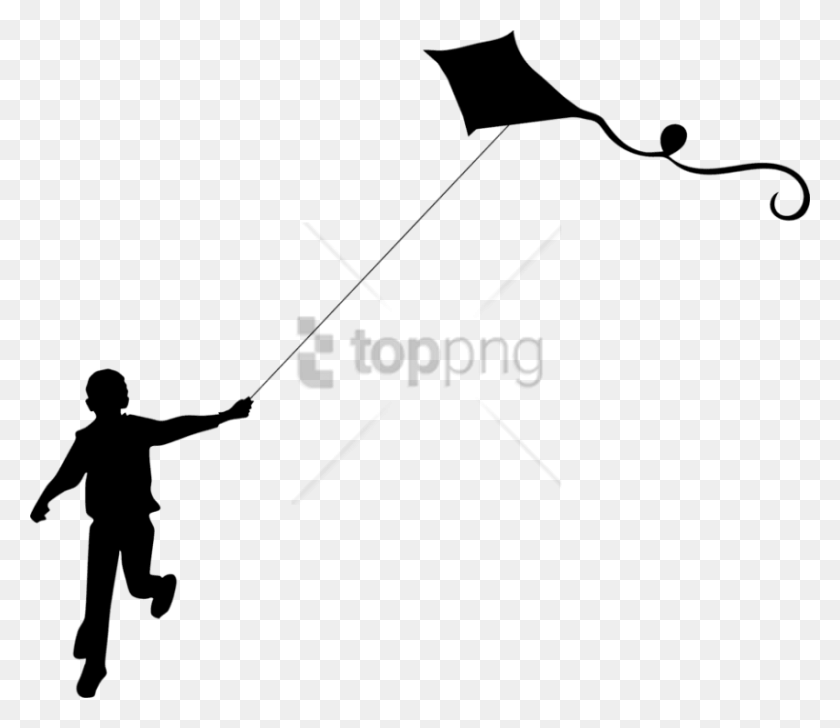 850x729 Free Sport Kite Silhouette Child Makar Sankranti Flying Kites, Person, Human HD PNG Download
