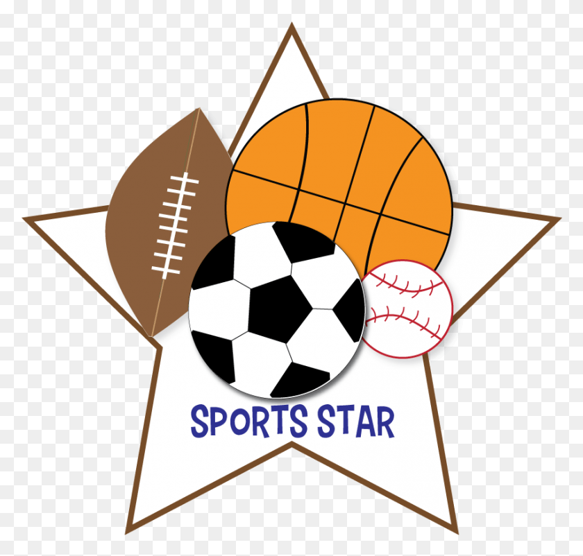 850x809 Free Sports Clipart For Parties Crafts School Projects Sports Clipart Transparent Background, Soccer Ball, Ball, Soccer HD PNG Download