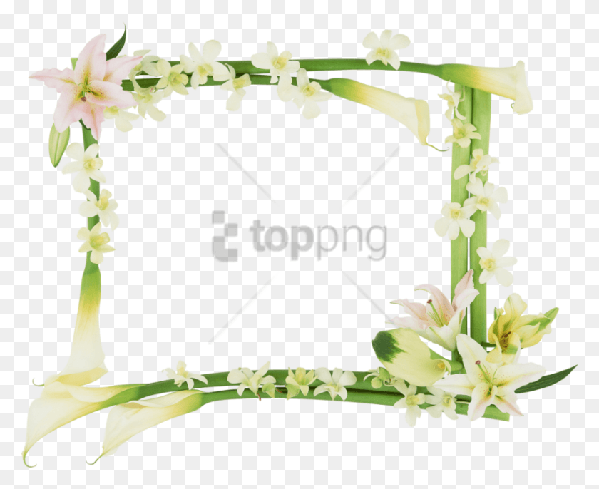 850x683 Free Spring Frame Image With Transparent Eid Mabas, Plant, Flower, Blossom HD PNG Download