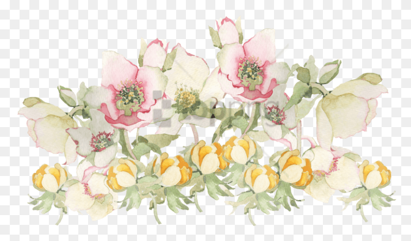 808x449 Free Spring Image With Transparent Background Bouquet, Graphics, Floral Design HD PNG Download