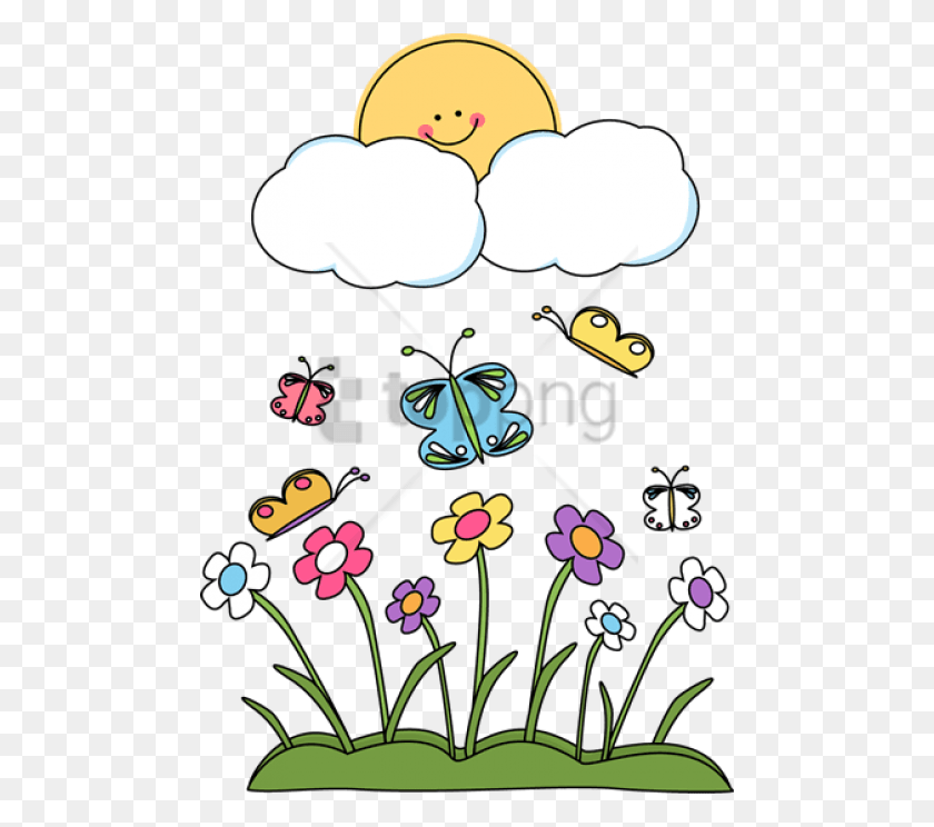 480x684 Free Spring Season Clipart Image With Transparent Simple Drawing Of Spring Season, Graphics, Pattern HD PNG Download