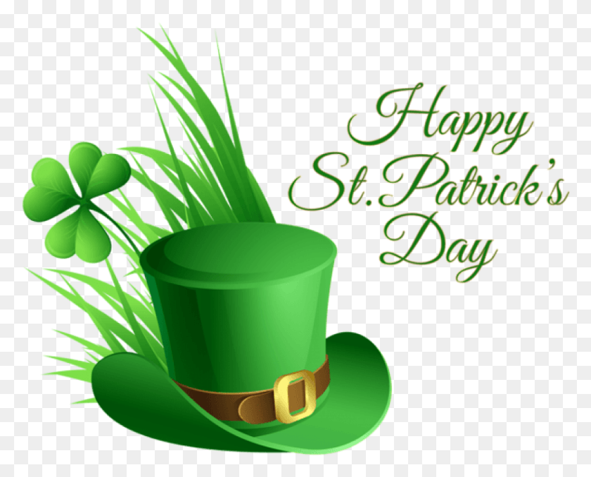 838x664 Free St Patricks Day Hat And Shamrock Happy St Patricks Day, Coffee Cup, Cup, Plant HD PNG Download