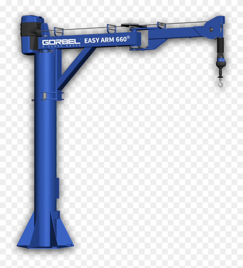 800x890 Free Standing Easy Arm Gorbel Easy Arm, Construction Crane, Machine, Electronics HD PNG Download