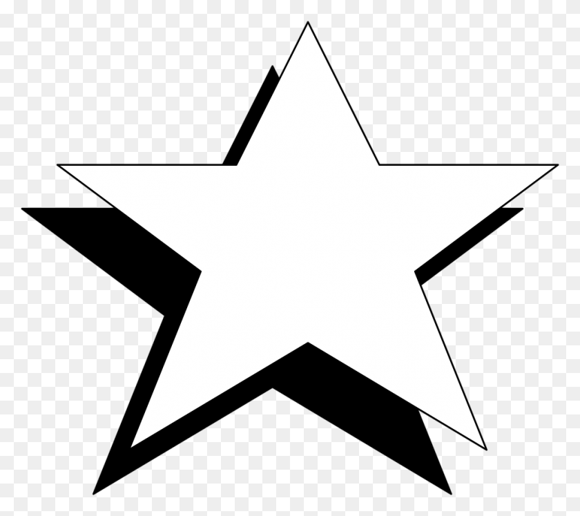 958x844 Free Stars Clipart Black And White Image Star In Black N White, Symbol, Star Symbol, Cross HD PNG Download