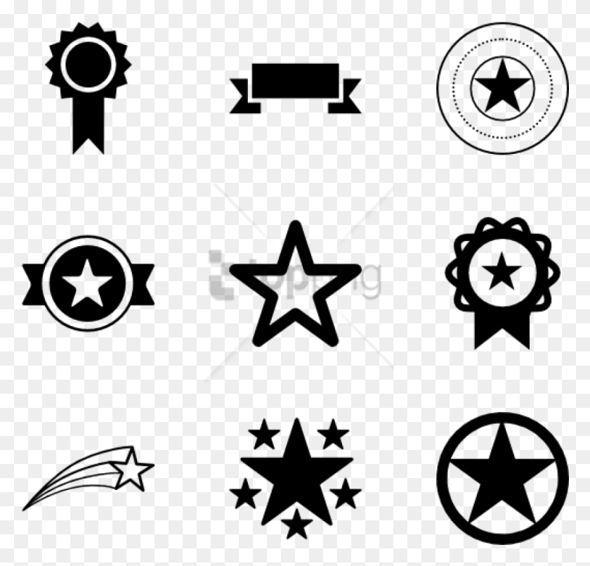 850x812 Free Stars Star Vector Tattoo, Symbol, Star Symbol, Number HD PNG Download