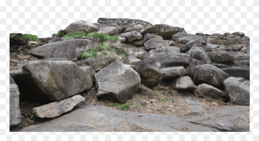 851x437 Free Stones Image With Transparent Background Stones Rocks, Rock, Slate, Rubble HD PNG Download