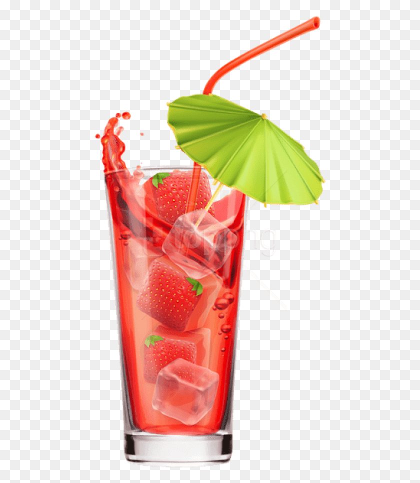 464x906 Free Strawberry Cocktail Images Background Strawberry Juice Glass, Plant, Fruit, Food HD PNG Download