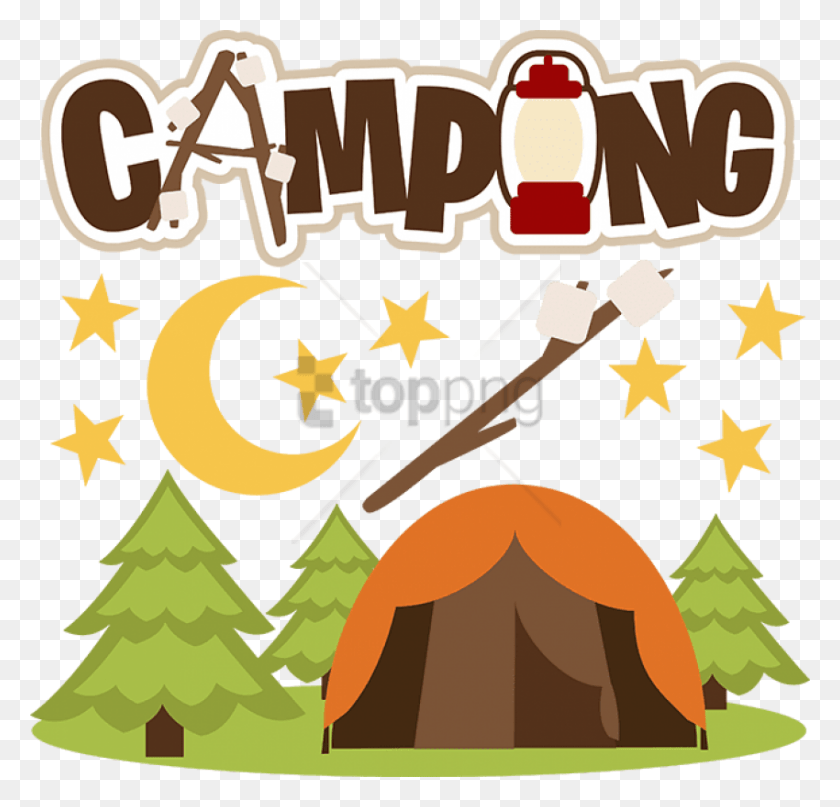 850x815 Free Success Kid Image With Transparent Camping Clip Art Free, Tree, Plant, Text HD PNG Download