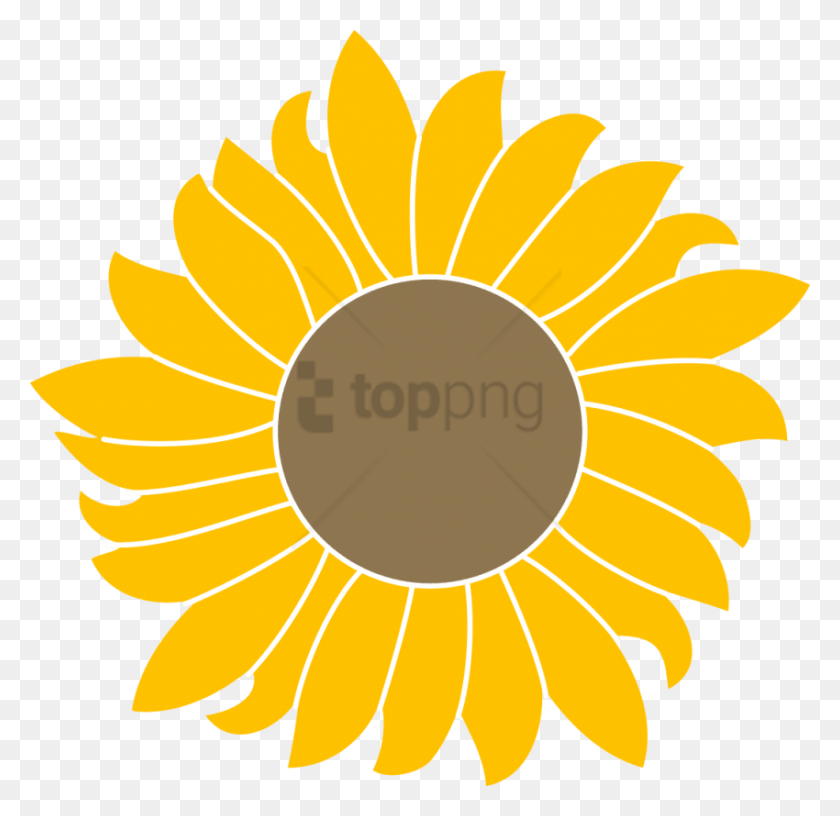 850x824 Free Sunflower Vector Image With Transparent Sun Flower Svg, Plant, Blossom, Daisy HD PNG Download