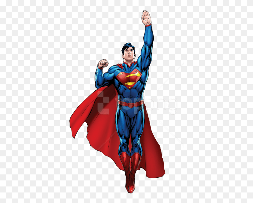 383x615 Free Superman Clipart Photo Images Superman Dc Comics, Person, Human, Batman HD PNG Download