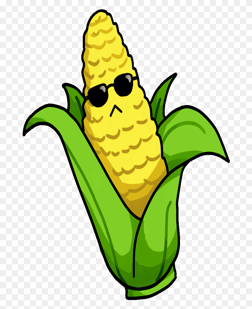 692x969 Free Surprising For Free Fruit Names A Cartoon Corn Clipart, Plant, Vegetable, Food HD PNG Download