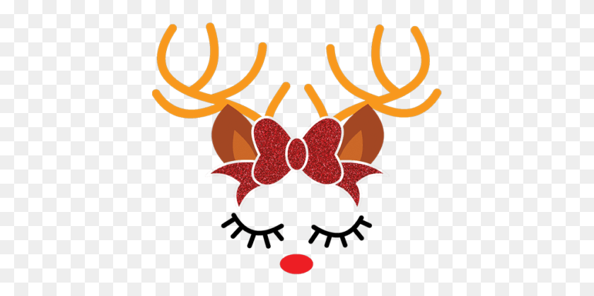 411x359 Free Svg Cut File Gallery Free Reindeer Face Svg, Logo, Symbol, Trademark HD PNG Download