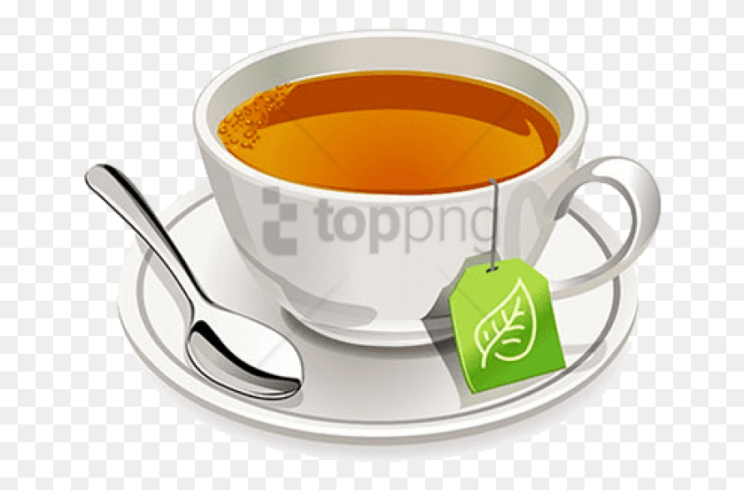 656x494 Free Tea Image With Transparent Background Tea Cup With Tea Bag, Pottery, Saucer, Beverage HD PNG Download