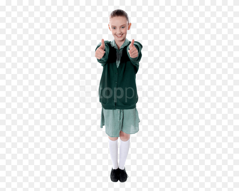 295x611 Free Teenage Girl Images Transparent School Uniform, Clothing, Apparel, Person HD PNG Download