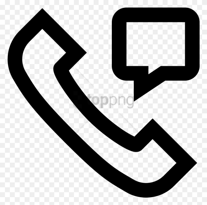 850x842 Free Telephone Picture For Email Signature Teliphone, Stencil, Text, Symbol HD PNG Download