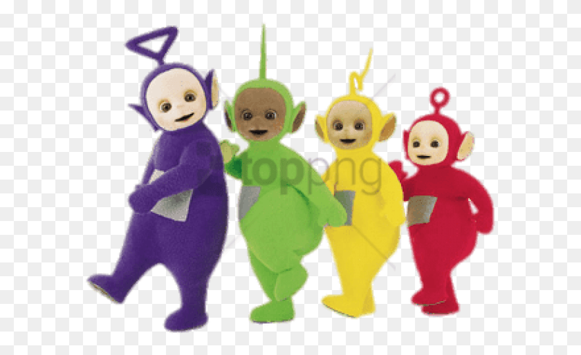 597x454 Free Teletubbies Walking In Line Clipart Transparent Background Teletubbies, Snowman, Winter, Snow HD PNG Download