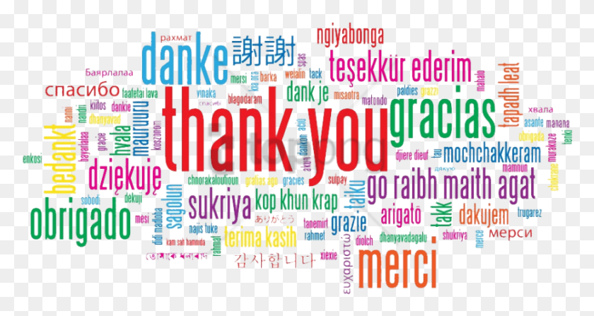 835x415 Free Thank You Languages Image With Transparent Great Big Thank You, Text, Flyer, Poster HD PNG Download