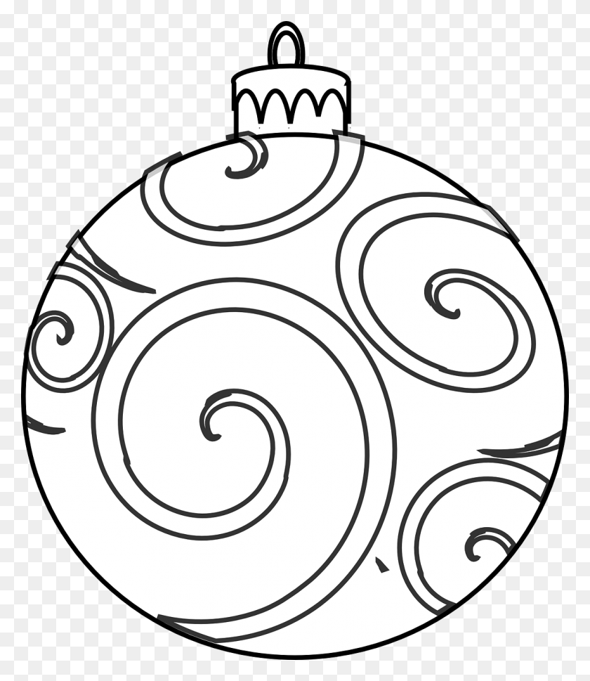 1098x1280 Free Thanksgiving Christmas Ornament Coloring Pages Christmas Ornament Colouring Page, Spiral, Ornament, Coil HD PNG Download