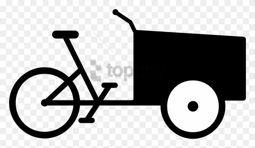 850x465 Free This Free Icons Design Of Cargo Bike Image Triciclo De Carga Dibujo, Vehículo, Transporte, Rueda Hd Png Download
