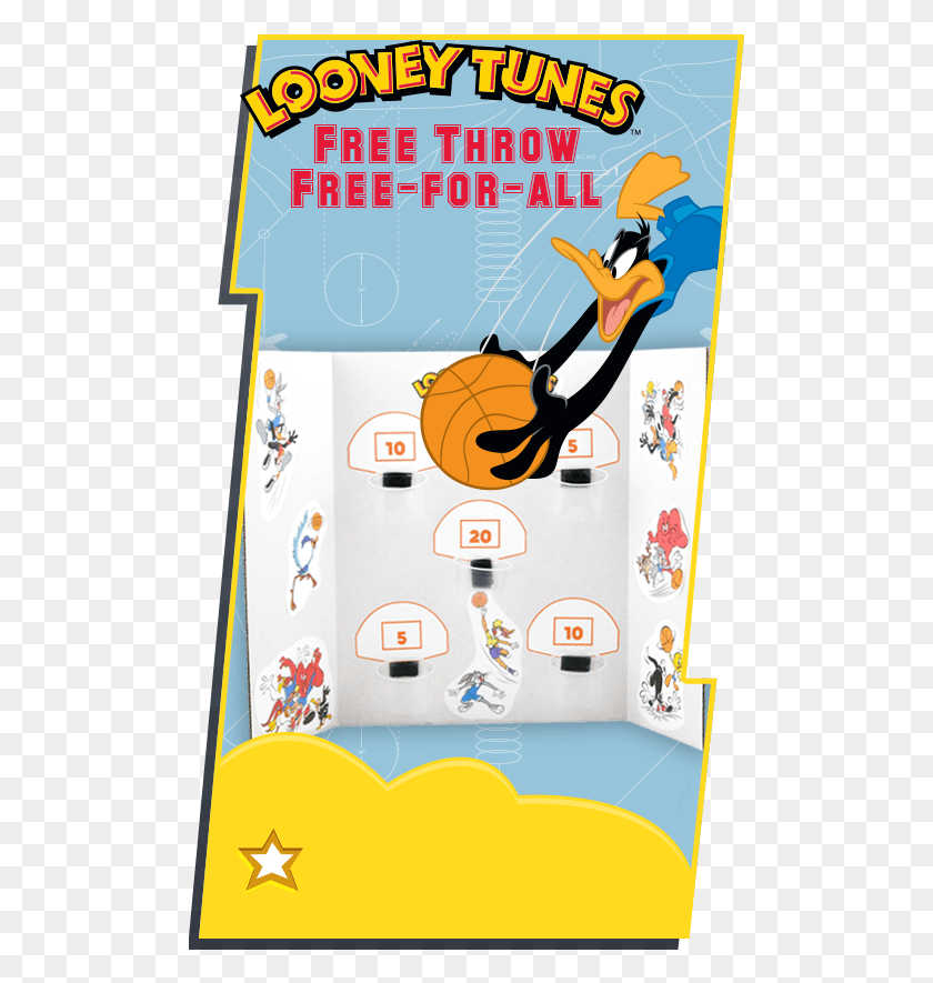 501x825 Free Throw Free For All Looney Tune, Плакат, Реклама, Текст Hd Png Скачать
