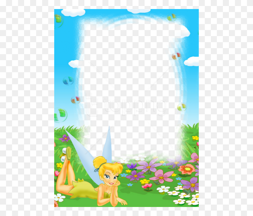 480x658 Free Tinkerbell Kids Transparent Frame Background Tinkerbell Border And Frames, Clothing, Apparel, Tree HD PNG Download