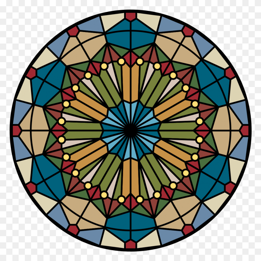 961x961 Free To Use Public Domain Clip Art, Pattern, Stained Glass HD PNG Download