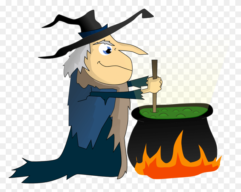 1000x783 Free To Use Public Domain Witch Clip Art Witch And Her Cauldron, Halloween, Meal, Food HD PNG Download