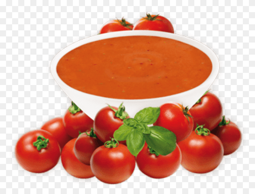 846x629 Descargar Png / Sopa De Tomate Y Albahaca Hd Png