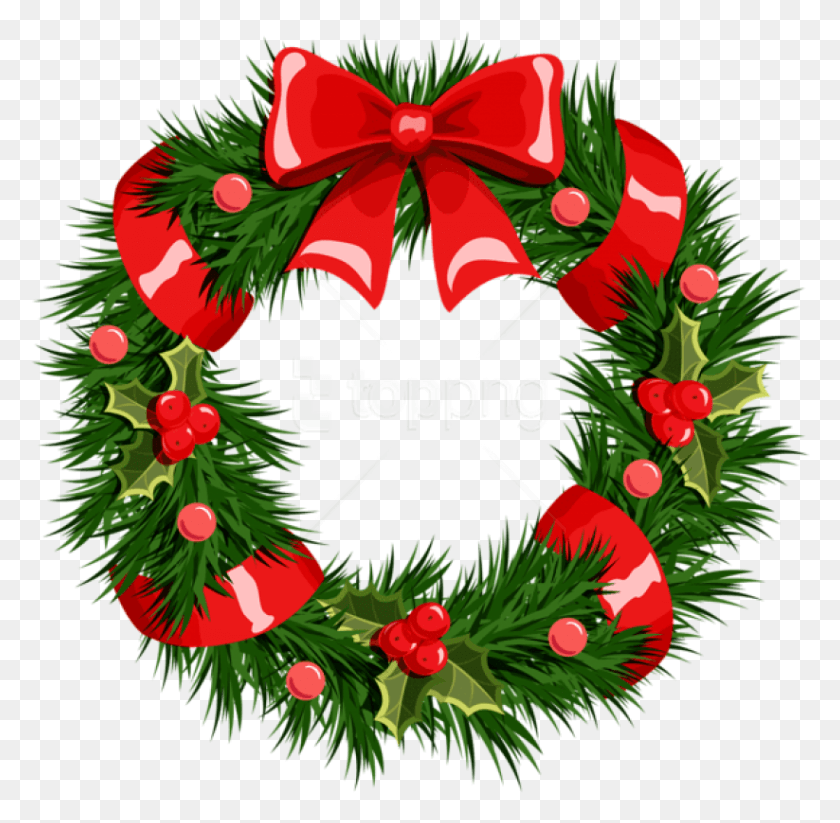 823x806 Free Transparent Christmas Wreath Transparent Background Christmas Wreath, Plant, Tree, Floral Design HD PNG Download