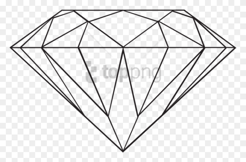 810x513 Free Transparent Diamond Heart Image With Transparent Black And White Diamond, Gemstone, Jewelry, Accessories HD PNG Download