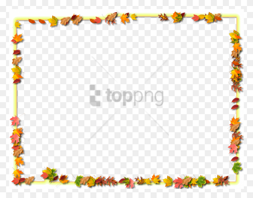 850x653 Free Transparent Fall Frames Image With Transparent Food Border, Text, Birthday Cake, Cake HD PNG Download