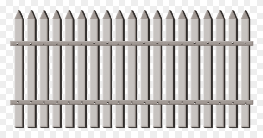801x392 Free Transparent Garden Fence Clipart Picket Fence, Gate HD PNG Download